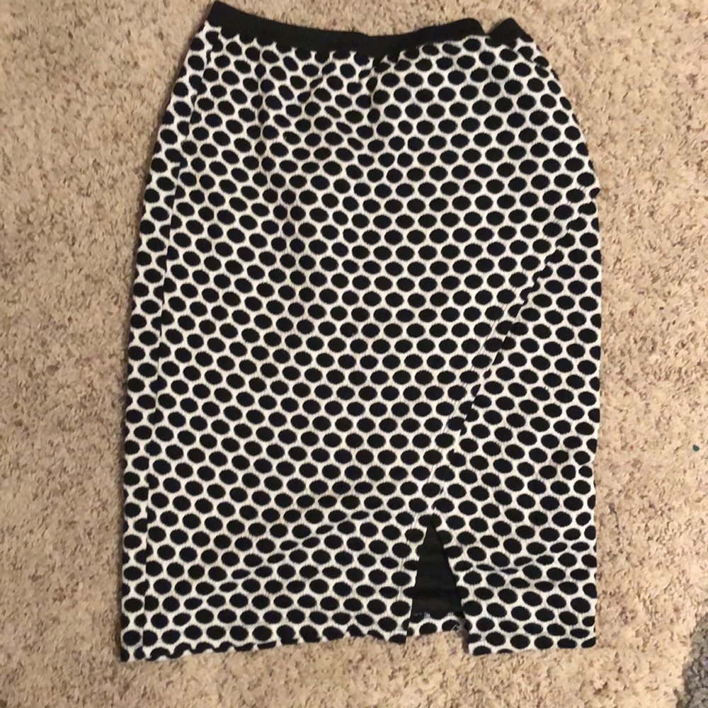 Midi length wrap style skirt